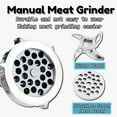 ZYManual Meat Grinder, Stainless Steel Hand Cranked Sausage Maker With Tabletop Clamp 1 Sausage