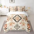 thumbnail image 2 of Homewish Wheat Triangle Aztec Twin Bedding Sets 7-Piece, Rustic Bohemian Style Bedding Comforter Set, Teens Kids Adult Reversible Sheet Sets, Lightweight Room Decor, 2 of 7