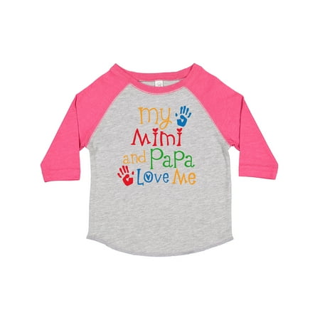 

Inktastic Mimi and Papa Love Me Gift Toddler Boy or Toddler Girl T-Shirt