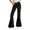 Black, variant on Men's Gradient Rock Flared Trousers Festival Everyday Comfort Style Black S