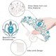 thumbnail image 3 of Coronas de tiara de cristal plateado para mujeres Niñas Princesa Corona elegante con peines Diademas para mujeres Boda nupcial Fiesta de cumpleaños Diademas para mujeres Ormromra CDWJ042-6, 3 of 7