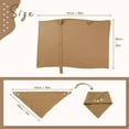 thumbnail image 7 of Nursing Cover for Baby Breastfeeding,Breathable Cover with Rigid Hoop for Mother Nursing Apron, Multi-use Adjustable Privacy Nursing Apron Cover,Include Two Baby Bibs,Light Brown, 7 of 7