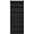 thumbnail image 3 of Yaheetech 7-Tier Open Shelf Bookcase With Top Open Compartment for Home Office, Black, 3 of 6