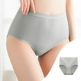 thumbnail image 2 of Mlkoz 2 Pack Underwear for Women High Waisted Stretch Bikini Briefs for Ladies Breathable & Soft Panties, 2 of 5