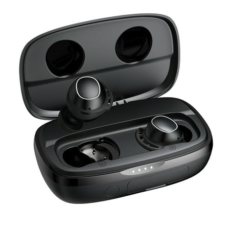 Wireless Earbuds  Tribit 150H Playtime Bluetooth 5.2 IPX8 Waterproof Touch Control True Wireless Bluetooth Earbuds with Mic Earphones in-Ear Deep Bass Built-in Mic Bluetooth Headphones SolarBuds 3