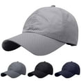 thumbnail image 2 of hengsof Men Ventilate Versatile Baseball Cap Sun Protection Solid Color Portable Folding Hats for Men or Women, 2 of 5