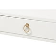 thumbnail image 5 of Baxton Studio Beagan Modern and Contemporary White Finished Wood and Gold Metal 2-Drawer Console Table, 5 of 7