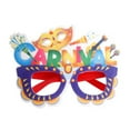thumbnail image 1 of Bewildely Marco de anteojos de pluma DIY, Color brillante, fiestas temáticas de carnaval, máscara de mascarada, vestido, decoración, Kits de decoración para fiestas Carta, 1 of 6