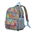 thumbnail image 2 of Student Backpack with Vintage Flair – Rustic Boho Antique Print for Elementary Students, Water-Repellent and Lightweight, 2 of 6