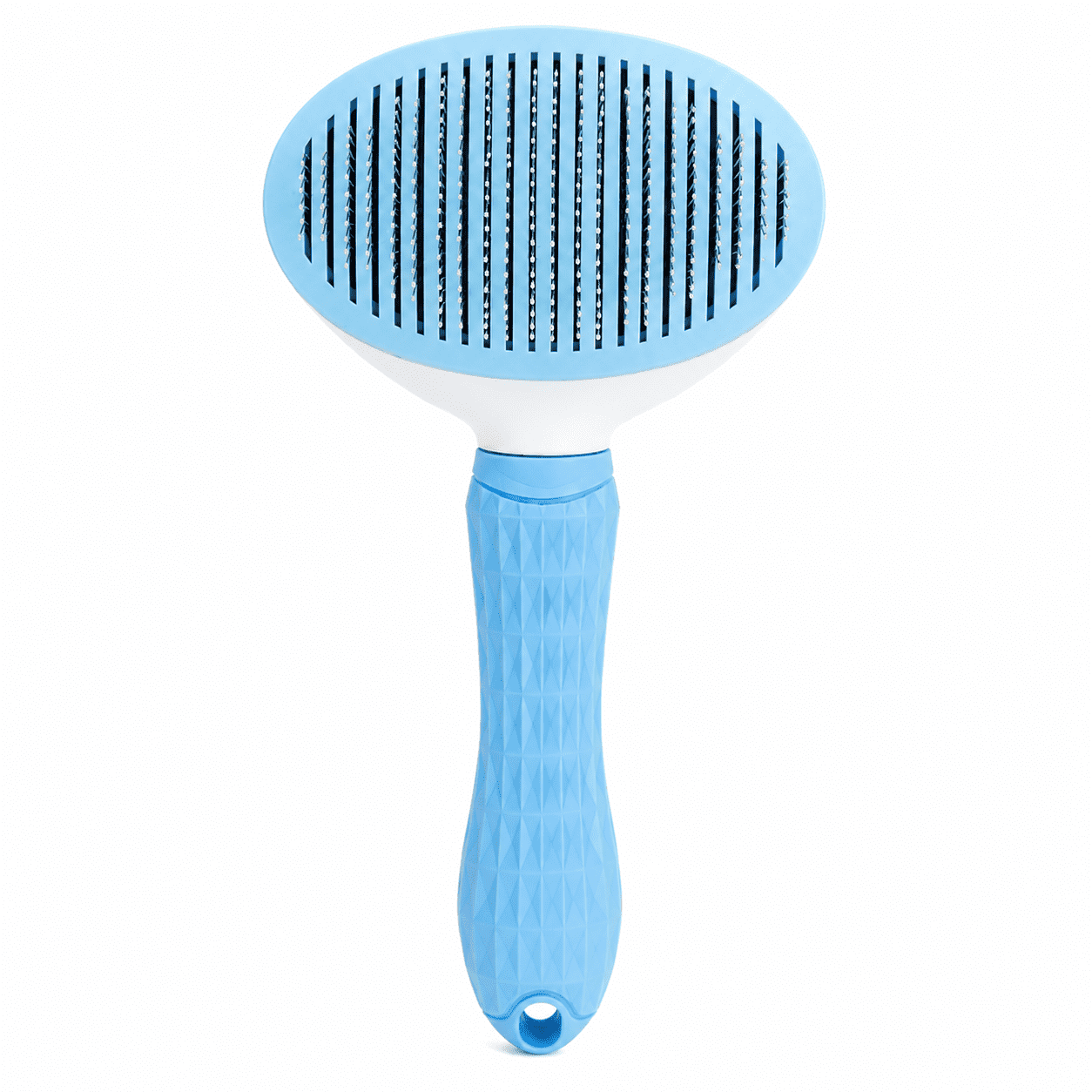 Self Cleaning Slicker Brush for Dogs and Cats, Pet Grooming Shedding Brush with One Click Hair Removal, Deshedding Brush for Long and Short Hair Pets
