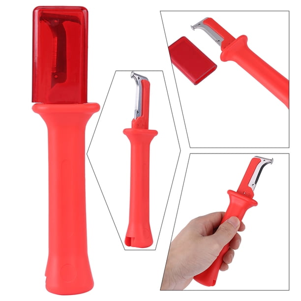 Pelacables, 1 Pieza, Aislamiente Eléctrico, Pelacables, Cortador, Aislado, Herramient Conpa, Cuchillo De Revestimiento Aislado Rojo