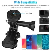 Mobile Phone Chest Strap Mount, TSV Harness Strap Holder Universal Cell Phone Clip Compatible with Action Camera POV/VLOG, Go Pro Hero 9/8, Session, Fusion, DJI OSMO Action