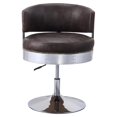 thumbnail image 4 of ACME Brancaster Chaise en Cuir Réglable en Chocolat et Chrome, 4 of 7