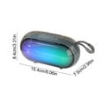 thumbnail image 3 of Kraoden RGB Bluetooth Speaker 5.3, High Battery Life, Low Latency, Wide Area Sound Effect, Wireless Portable Speaker for Music and Gaming, 3 of 6