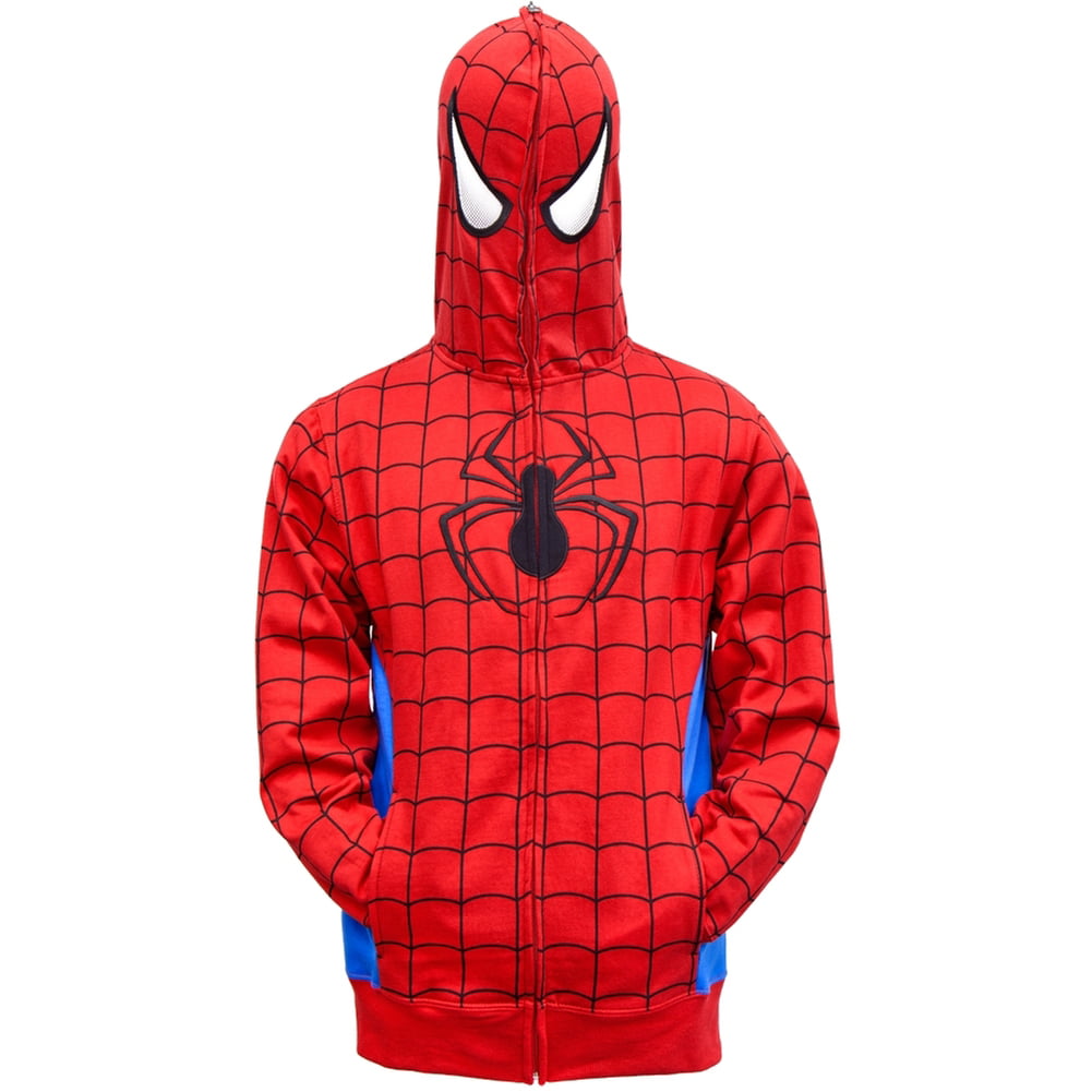 MARVEL SPIDER-MAN COSTUME HOODIE JACKET MEN'S SIZE X LARGE NWT GREAT PRICE! 