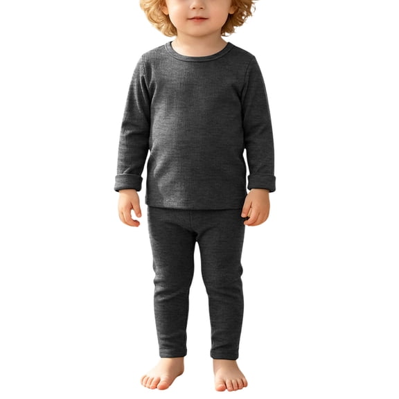 JFOPQVSM Kids Underwear Set Long Sleeve Thermal Underwear for Toddler,Boys Girls Thermals Base Layer for Cold Weather Unisex (1-7Y)