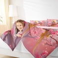 thumbnail image 4 of Homewish Rustic Cherry Flower Full Size Comforter Sets,Country Bird Bedding Comforter Set,Pink Yellow Bedding Sets For Girl,Microfiber Bedroom Decor Reversible,3 Pieces, 4 of 8