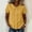 Jaune, variante sur Abcnature Blouse Noire pour Femme à Col Peter Pan, Manches Courtes, Boutonnée, Chemise Décontractée Aspect Lin, Été, Unie, Légère