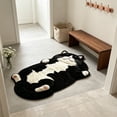 thumbnail image 5 of Adorable Cat Shaped Polyester Bath Rug Washable Absorbent Non Slip Floor Mat Cute Pet Lover Home Decor Gift,C, 5 of 6