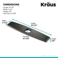 thumbnail image 3 of Deck Plate for Kitchen Faucet in Oil Rubbed Bronze, 3 of 4
