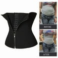 thumbnail image 3 of QHUDLV Women’s Waist Trainer, Latex Steel Boned Shapewear, Zipper Body Slimming Belt, 3 of 8