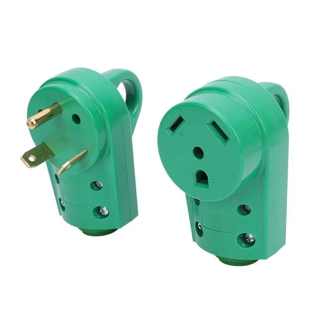 Electrical RV Plug, Compact UV Resistant ABS Shell Rugged High Conductivity RV Male and Female Plug Set for Travel