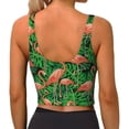 thumbnail image 2 of Yiaed Flamingo Print Ladies Waistcoat Women Sports Vest Vest Sports Women Sports Top Yoga Vest for women-Medium, 2 of 8