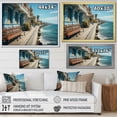 thumbnail image 4 of Designart "Promenade Along the Spanish Seaside II" Nautical & Beach Floater Framed Wall Art Print, 4 of 7