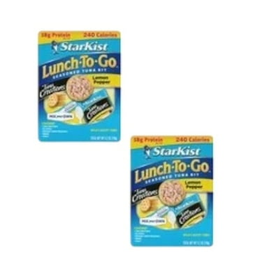 (2 pack) StarKist Lunch to-Go Tuna Creations Lemon Pepper Kit, 4.2 oz Box