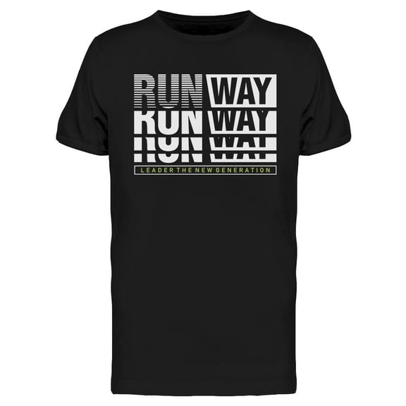 Run Way T-Shirt Men -Image by Shutterstock, Male x-Large