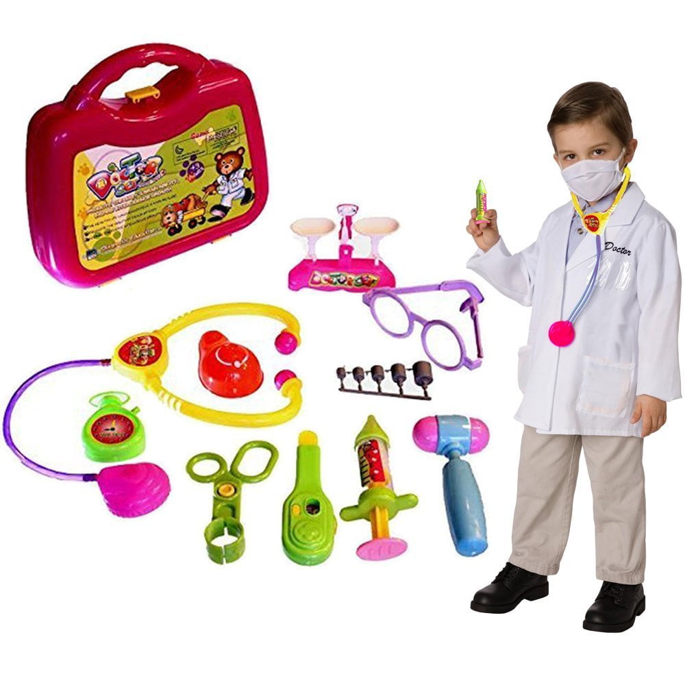 Details about   Doctor Nurse Medical Playset Kit 17 in 1 Pretend Play Tools Toy Set Kid Gift USA 