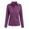 thumbnail image 5 of Sewkxo Cardigan Sweaters for Women Lightweight Trendy Long Sleeve Lapel Collar Button Down Knit Sweater Cardigans,Purple 2XL, 5 of 5