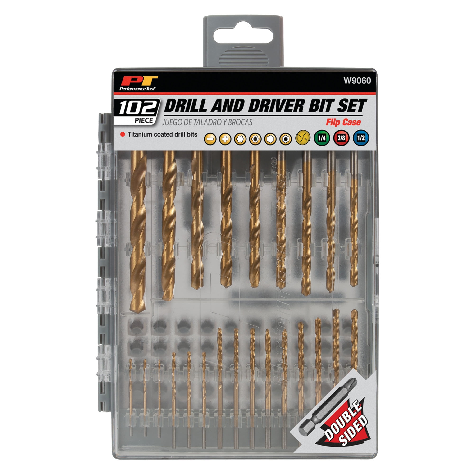 Performance Tool W9060 102pc Drill and Driver Bit Set