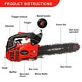 HUYOSEN PRO Professional Gas Chainsaw 25cc 2Stroke Gas Powered Chain