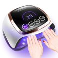 thumbnail image 1 of L&aacute;mpara de u&ntilde;as LED UV de 168 W, secador de u&ntilde;as con 4 temporizadores, sensor autom&aacute;tico y pantalla t&aacute;ctil LCD, l&aacute;mpara de curado de l, 1 of 9