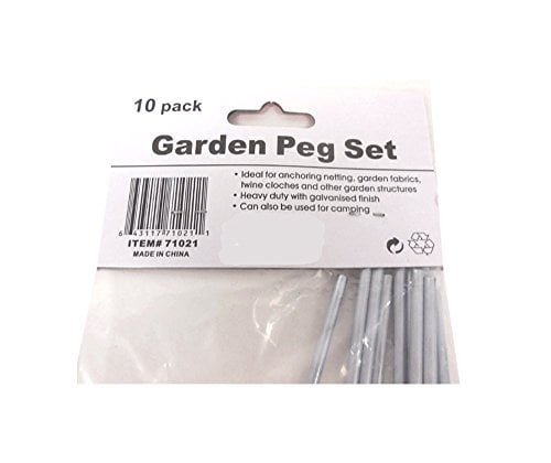 ADEPTNA Pack of 50 Heavy Duty Galvanised Steel Tent Pegs Metal for Long Life 
