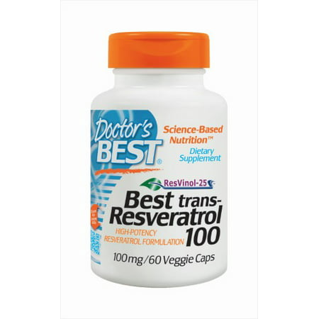 Doctor's Best trans-Resveratrol avec ResVinol-60 Ct