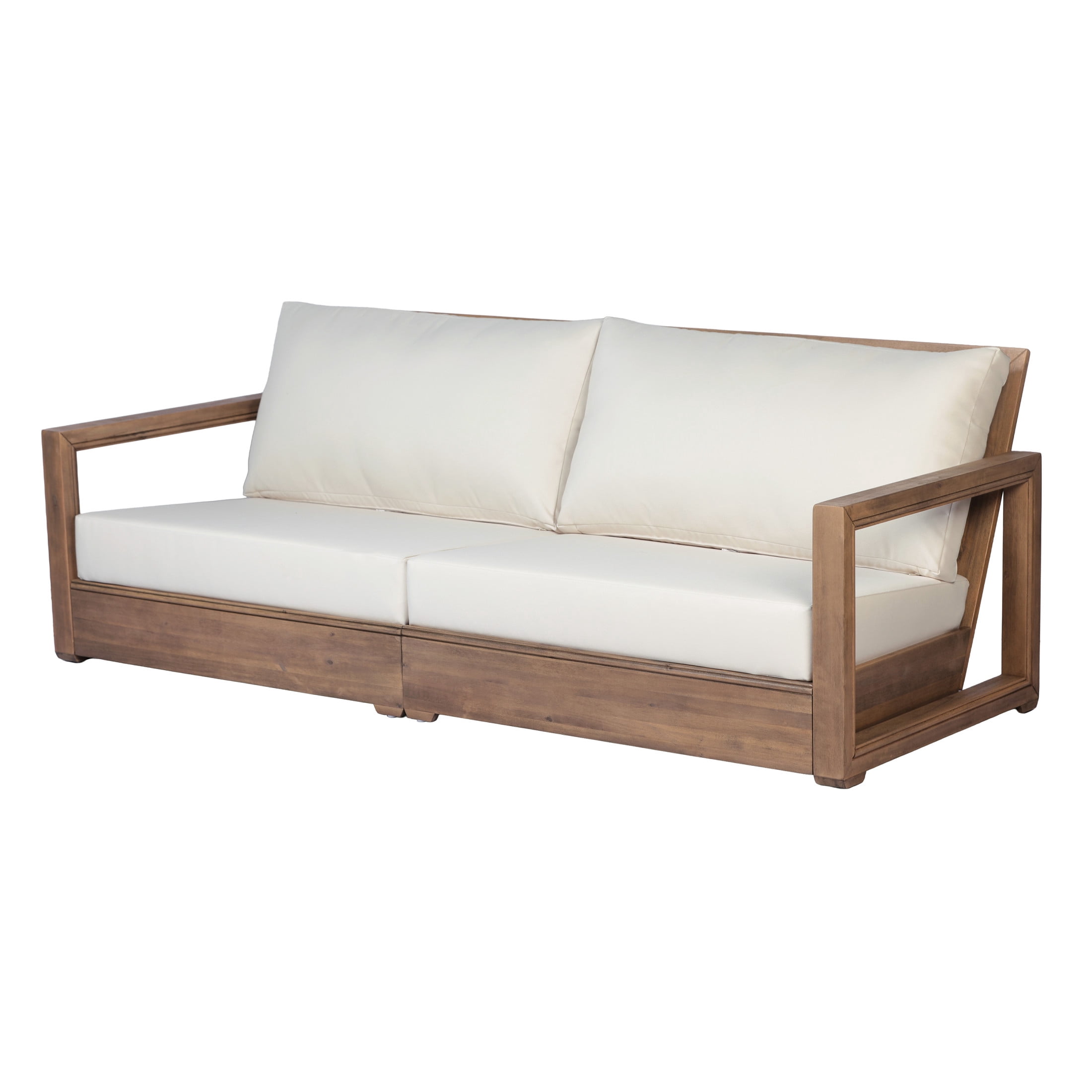 Christopher Knight Home 5-Piece Outdoor Conversation Set with Sofa, Loveseat, Swivel Chairs & Table, Brown+Beige