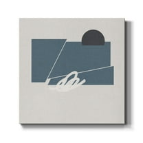 Wexford Home Blue Felt III-Premium Gallery Wrapped Canvas, 24" x 24" - Ready to Hang