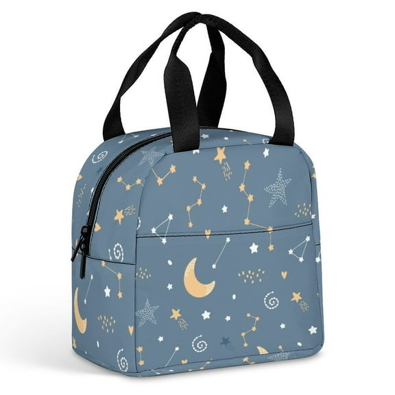 Astronomical Object Star Large Capacity Lunch Bag Insulated Lunch Box for Men Women Travel Office Picnic Portable Lunch Tote Bag