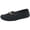 Black, variant on Women's Leather Penny Loafers Classic Comfortable Hollow out Casual Slip on Lightweight Walking Flat Driving Boat Shoes White Size 7