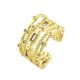thumbnail image 1 of Anillos de aleación ajustables CAIROYAR para mujer Anillos abiertos de cristal delicados, 1 of 1