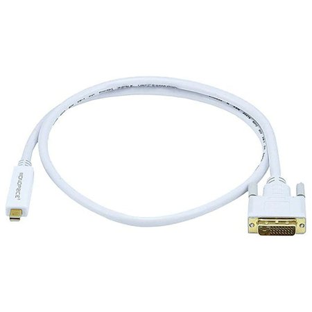 UPC: 0844660059981 | Monoprice 3  Mini DisplayPort Male to DVI Male 32AWG Cable White 105998