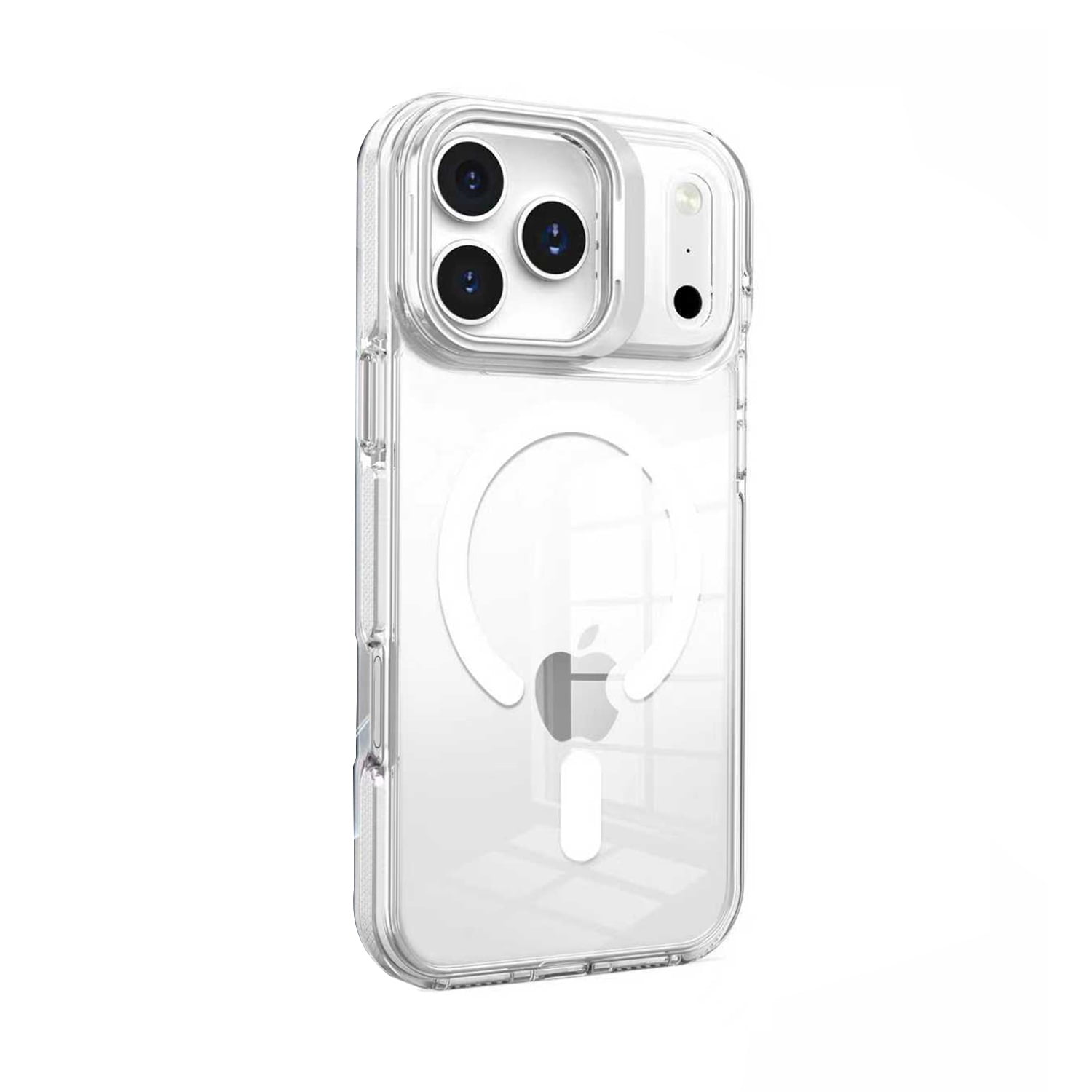 Ultra Clear Case with Camera Stand Function & MagSafe for iPhone 17 Pro - White