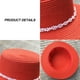 thumbnail image 3 of Sombrero de ala ancha y plana con parte superior de perla para mujer, de circunferencia de 56 a 58 cm, sombrero para el sol, plegable, para exteriores, para verano, 3 of 5