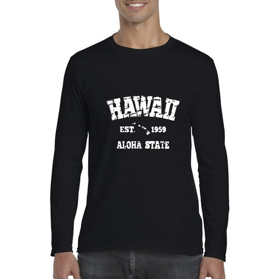 Artix - Mens Long Sleeve T-Shirts, up to Size 5XL - Hawaii
