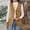 Khaki, variant on Hueook Vest for Women Ladies' Casual Solid Color Button Sleeveless Cardigan Jacket Army Green M