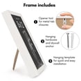 thumbnail image 6 of Americanflat 8" x 12" Gallery-Style Picture Frame to Secure Artwork, Prints, and Photos - White, 6 of 7