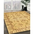 thumbnail image 2 of Ahgly Company Indoor Square Abstract Orange Oriental Area Rugs, 6' Square, 2 of 6