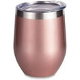 thumbnail image 1 of Vaccum Insulated Wine Tumbler with Lid , Stemless Stainless Steel Insulated Wine Glass 12oz, Double Wall Durable Coffee Mug, for Champaign, Cocktail, Beer, Office use, 1 of 5